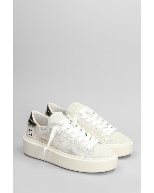 Date White Hill Low Platform Sneakers