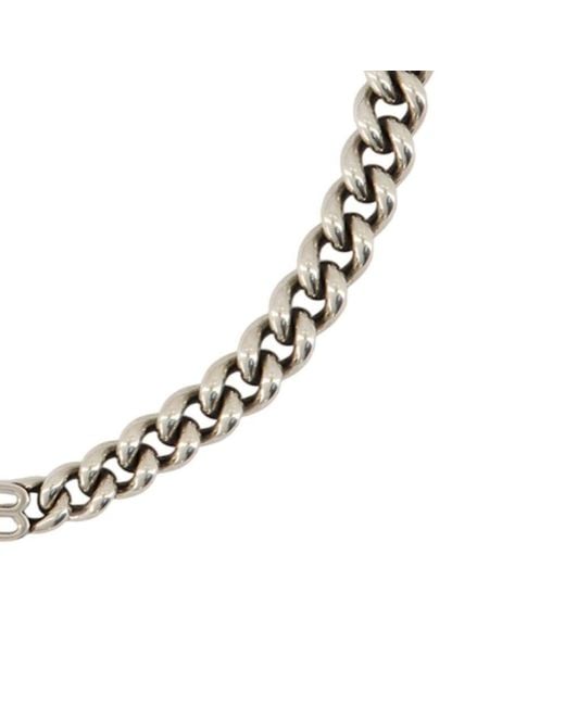 Balenciaga Metallic Bb Icon Gourmet Necklace