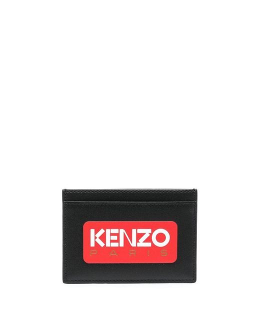KENZO Black Card Holder Accessories for men
