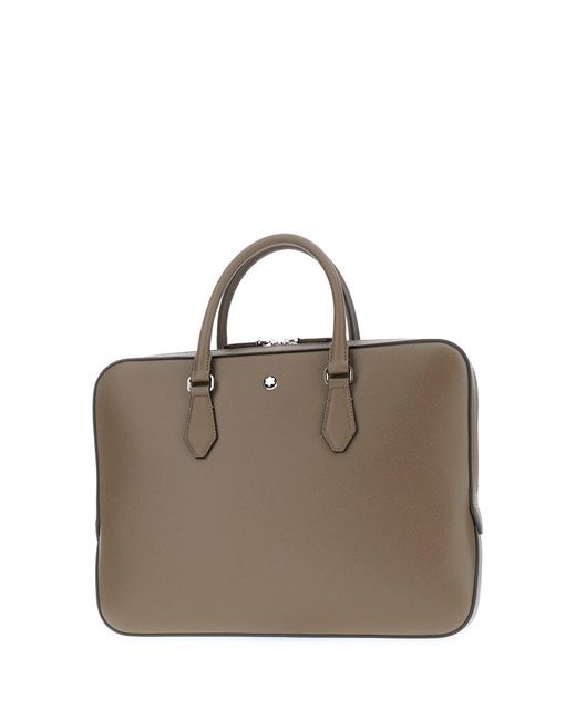 Montblanc Brown Briefcase for men