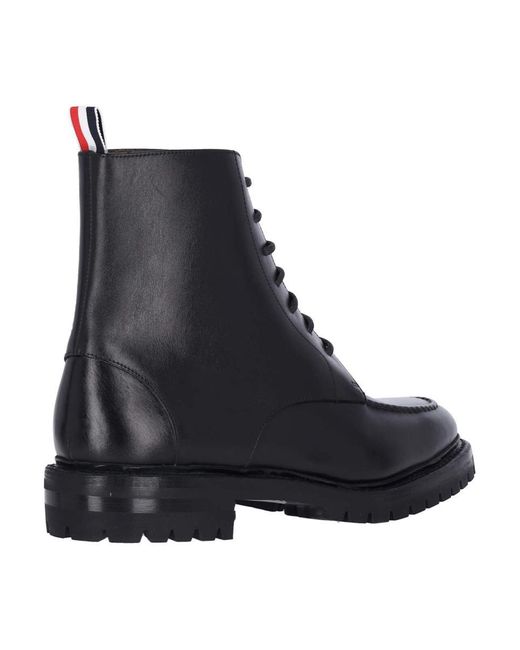 Thom Browne Black Classic Commando Derby Boots for men