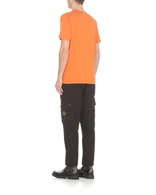 Stone Island T-shirts And Polos Orange for men