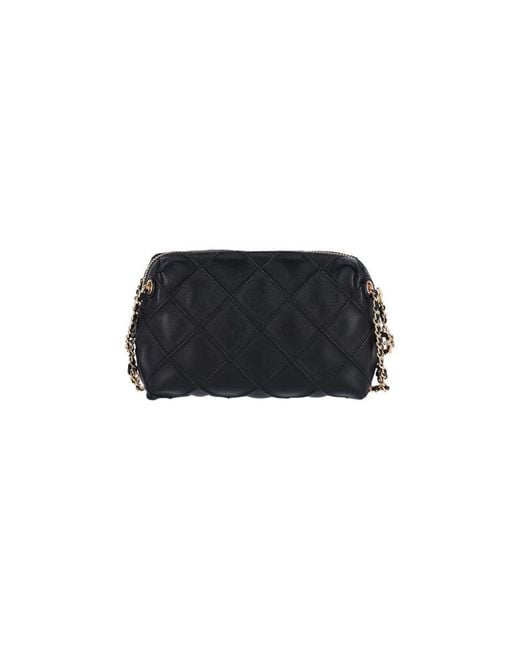 Tory Burch Black Mini Crossbody Bag "Fleming"