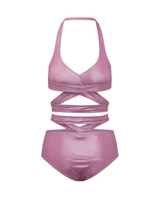 ALESSANDRO VIGILANTE Purple 2 Piece Bikini Set