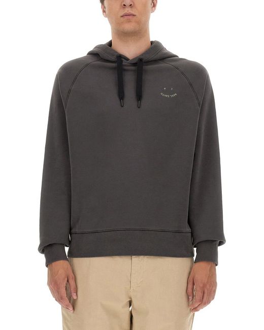 PS by Paul Smith Gray Sweatshirt With Logo for men