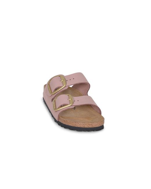Birkenstock Pink 'Arizona Big Buckle' Slippers