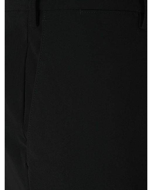 PT01 Black Flowy Dress Trousers for men