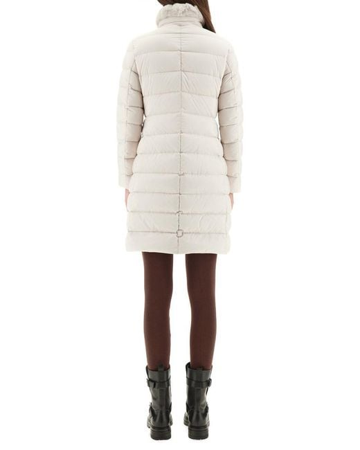 Moorer White Vetiver-S3" Padded Jacket