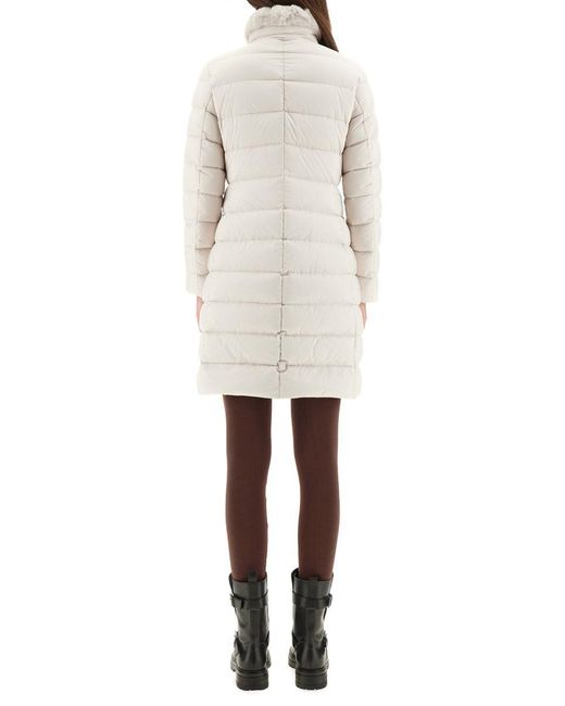 Moorer White Vetiver-S3" Padded Jacket