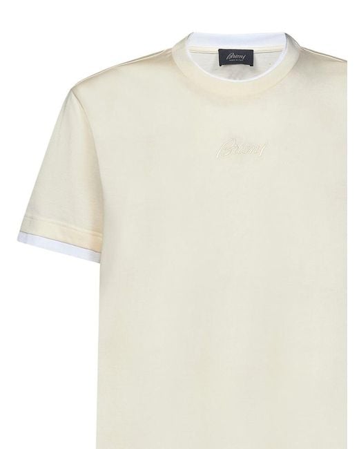 Brioni Natural T-Shirt for men