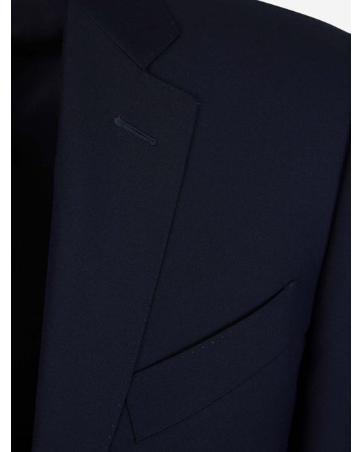 Canali Blue Milano Wool Suit for men
