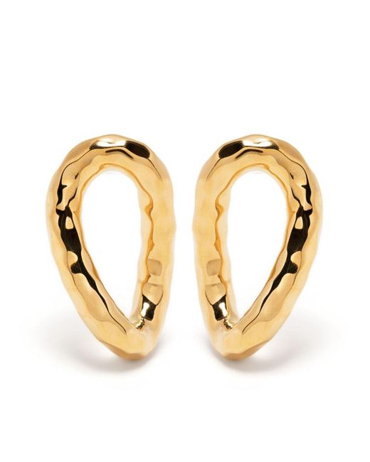 Jil Sander Metallic Hoop Earrings