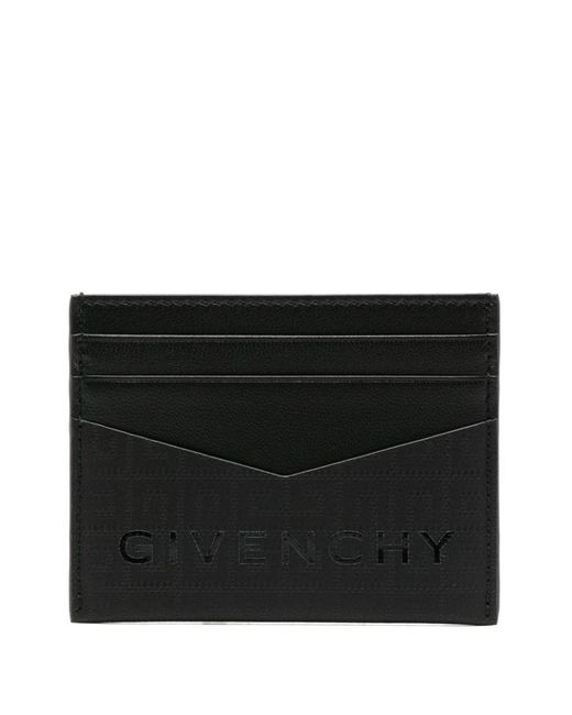 Givenchy Black 4G Nylon Card Case for men