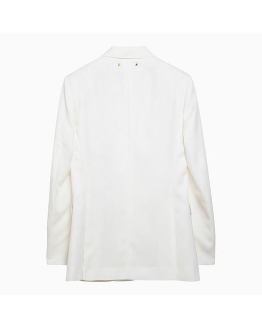 Golden Goose Deluxe Brand White Double Breasted Jacket