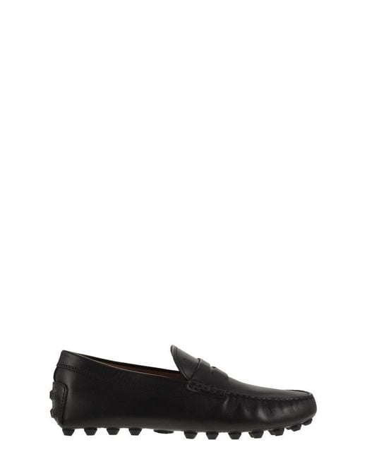 Tod's Black Gommino Bubble Leather for men