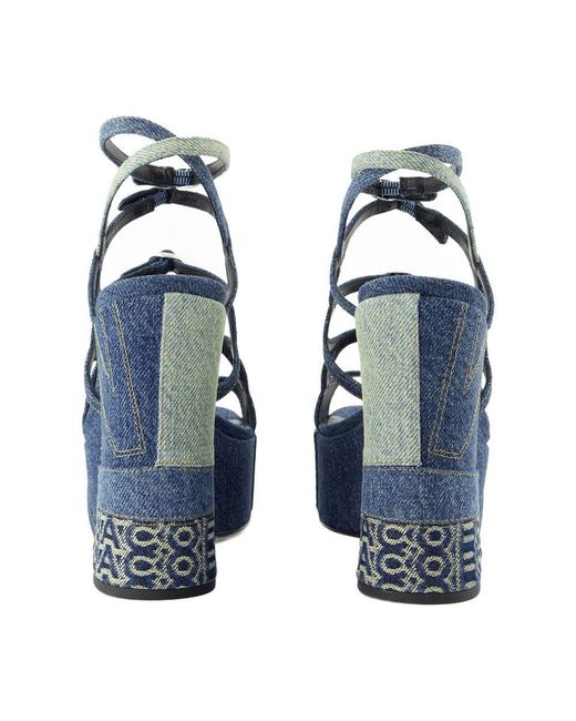 Marc Jacobs Blue Elegant Mini Pumps For