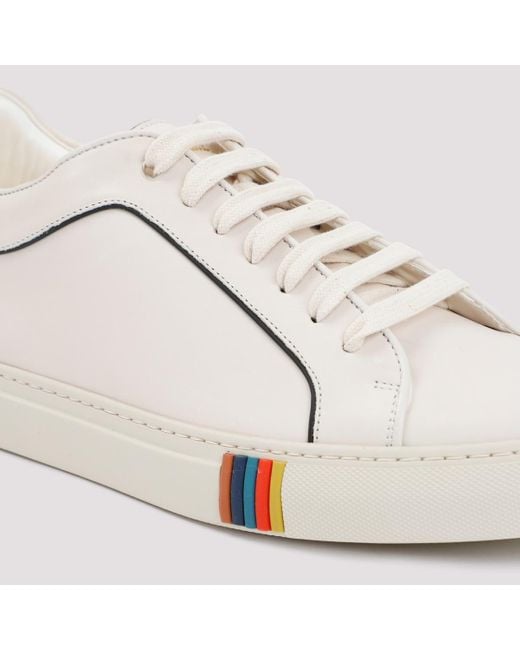 aktivitet slot halvkugle Paul Smith Leather Basso Trainers Shoes in White for Men | Lyst
