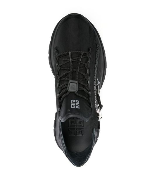 Givenchy Black Spectre Runner Zipped Sneakers for men