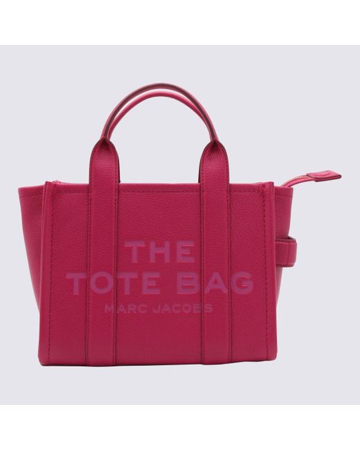 Marc Jacobs Red Lipstick Pink Leather The Mini Tote Bag