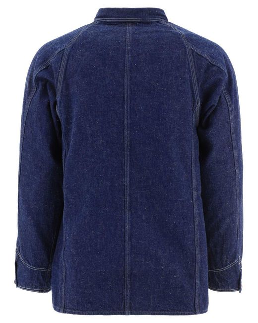 Orslow Blue "1950's" Overshirt Jacket for men