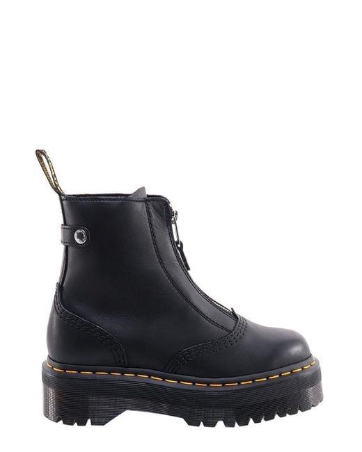 Dr. Martens Jetta Sendal Leather Boot in Black Lyst