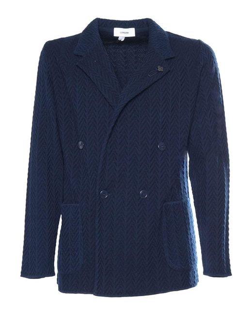 Lardini Blue Single-breasted Jacket for men