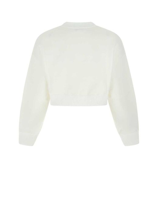 Alexander McQueen White Sweatshirts