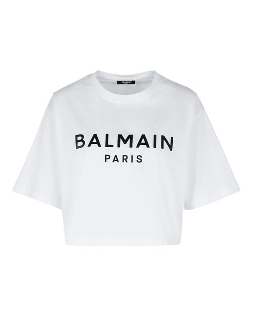 Balmain Gray Cotton Top