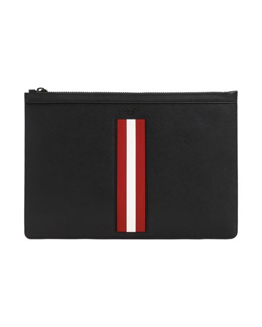Bally Leather Bollis Large Pouch Bag in Black for Men | Lyst