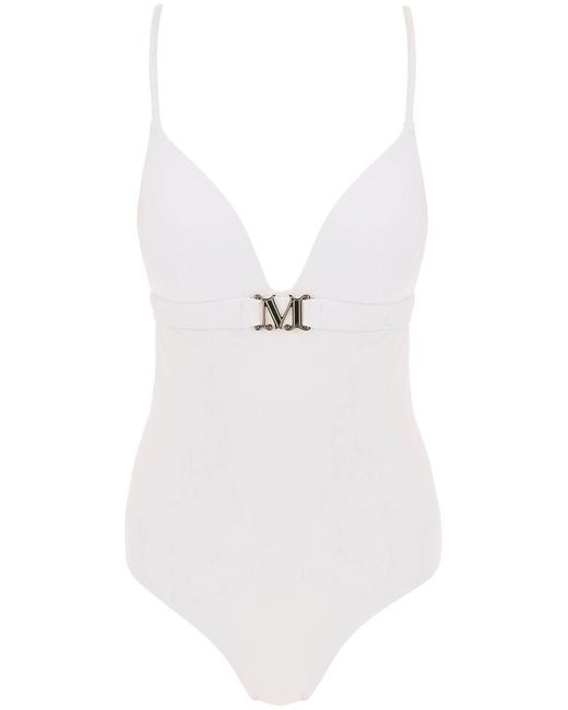 Max Mara White One-piece Swimsuit With Cup