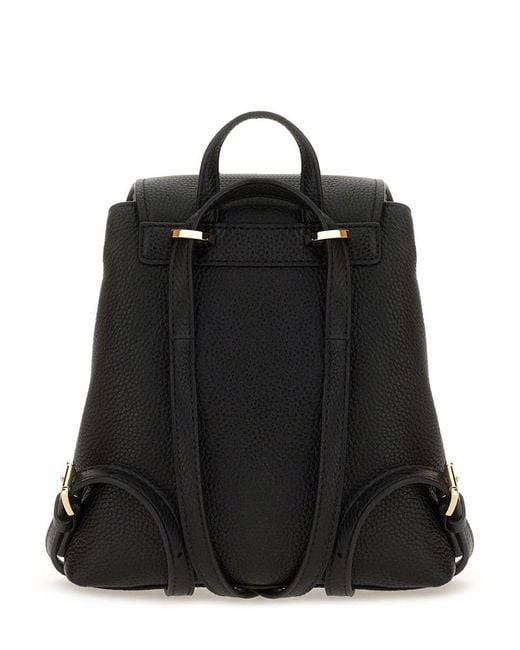 Michael Kors Black Leather Backpack