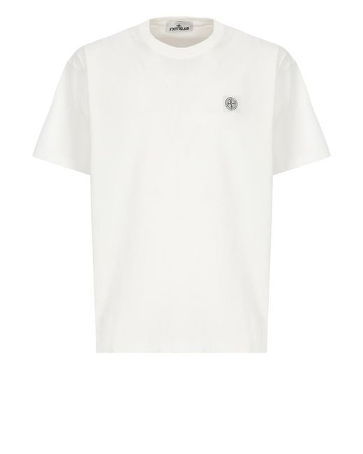 Stone Island T-shirts And Polos White for men