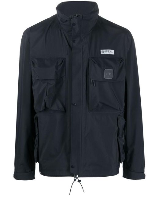 C P Company Blue Jacket With Logo for men
