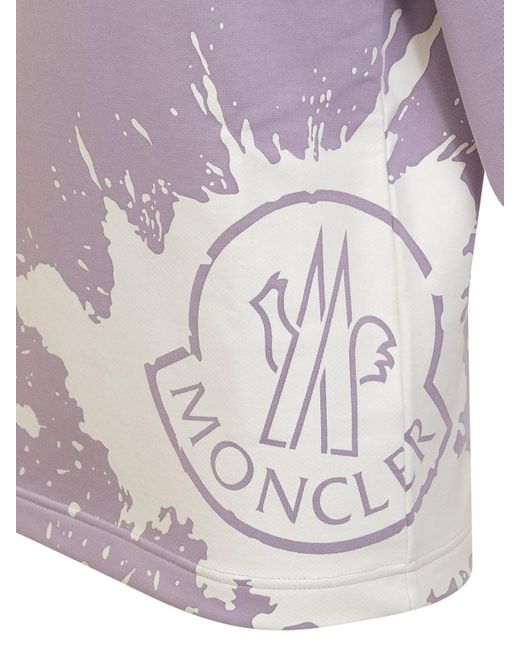 Moncler Purple Sweatshirt With Print