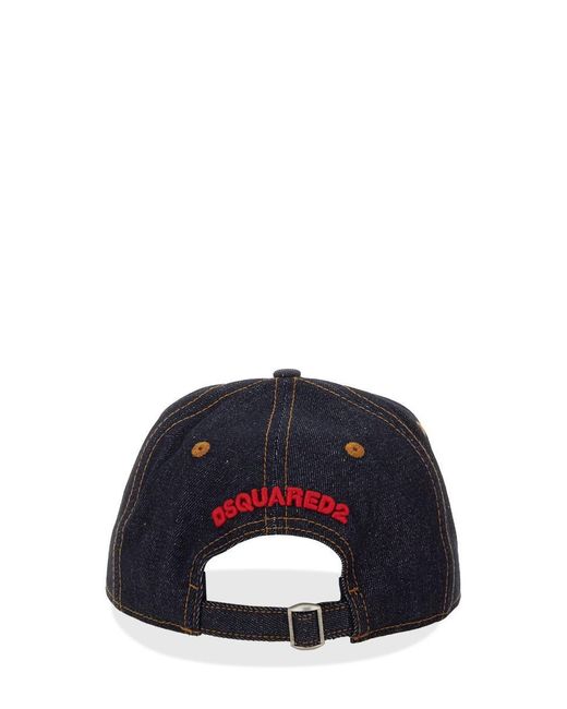 DSquared² Blue "Icon New Generation" Baseball Hat for men