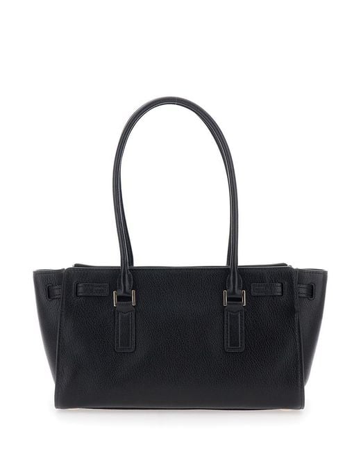 Michael Kors Black Hamilton Moderne Sm Ew Shoulder Tote