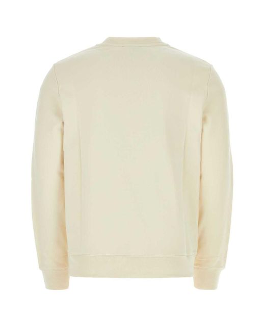 A.P.C. Natural Cream Cotton Rider Sweatshirt for men