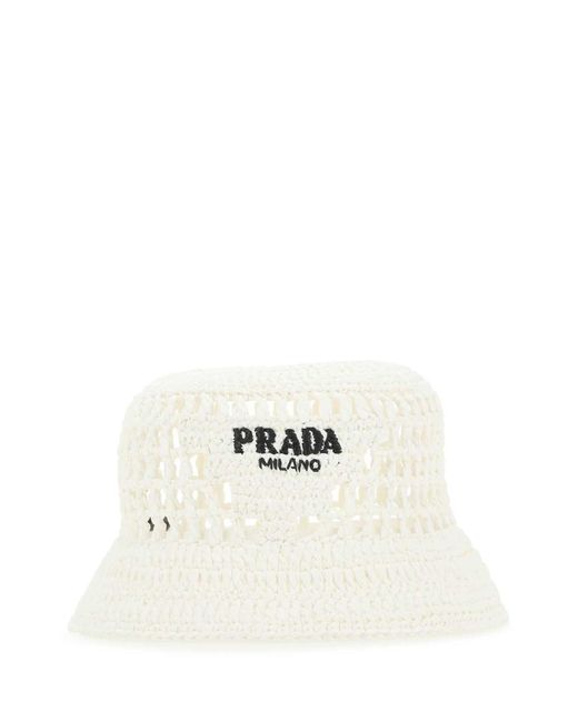 Prada Natural Hats And Headbands