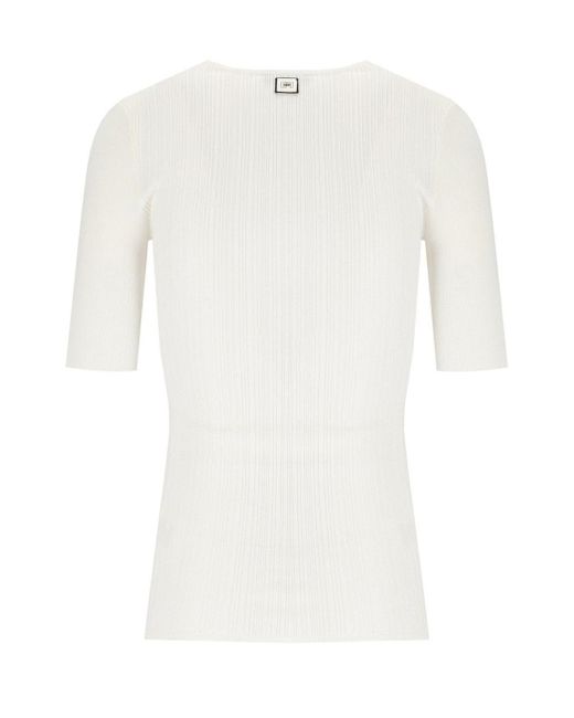 Elisabetta Franchi White Ivory Knitted Top