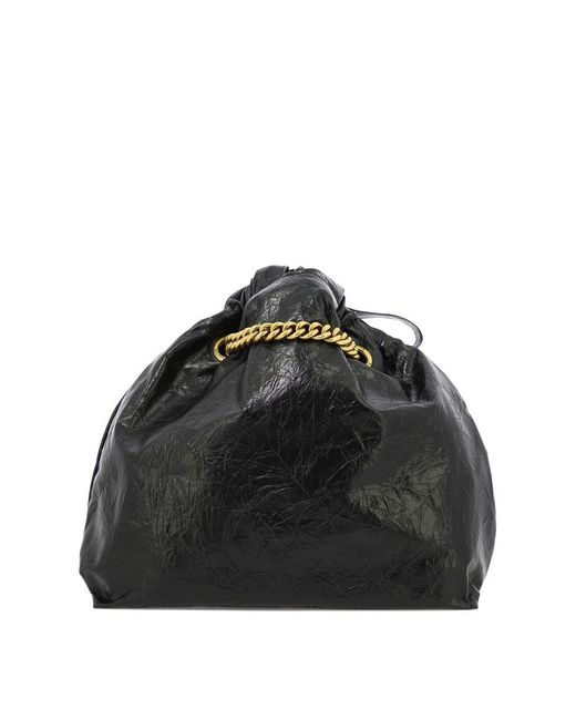 Balenciaga Black "Crush" Crossbody Bag
