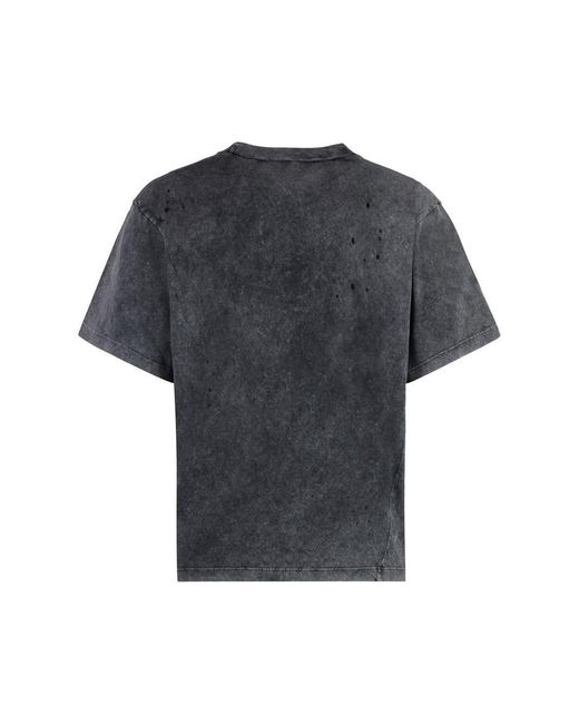 DSquared² Gray Cotton Crew-Neck T-Shirt for men