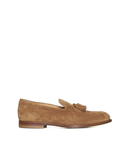 Brunello Cucinelli Brown Flat Shoes for men