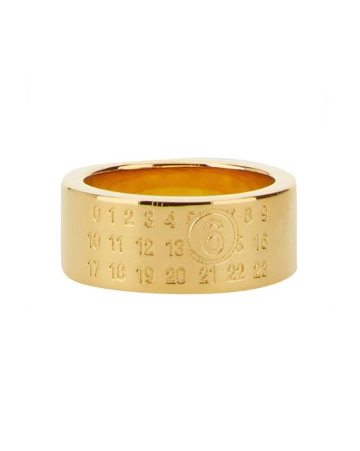 MM6 by Maison Martin Margiela Yellow Logo Ring