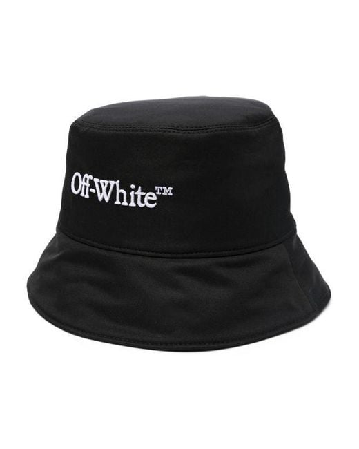 Off-White c/o Virgil Abloh Black Bookish Logo-Embroidered Hat