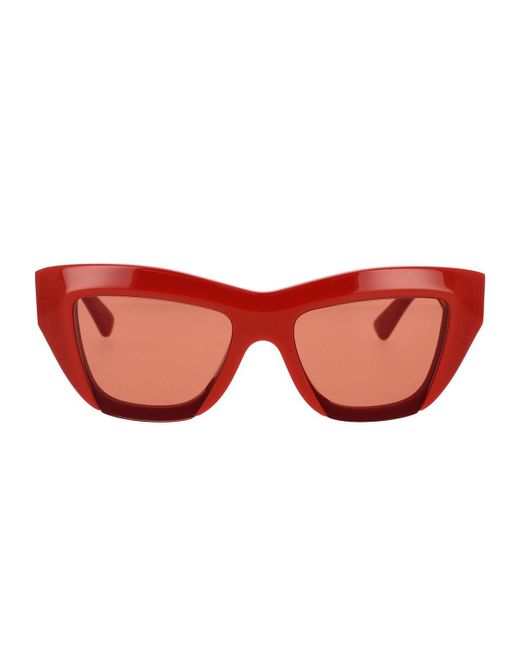 Bottega Veneta Red Sunglasses