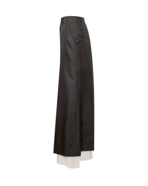 Peter Do Black Tailored Maxi Skirt