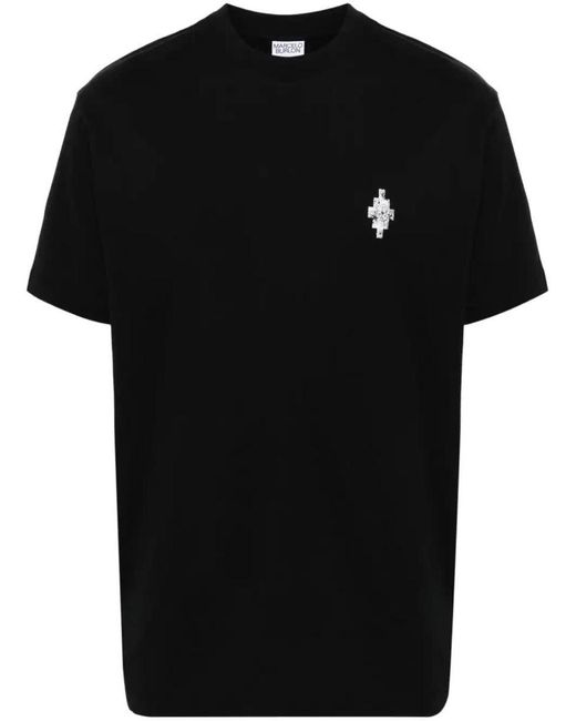 Marcelo Burlon Black County Of Milan Vertigo Snake Basic T-shirt Clothing for men