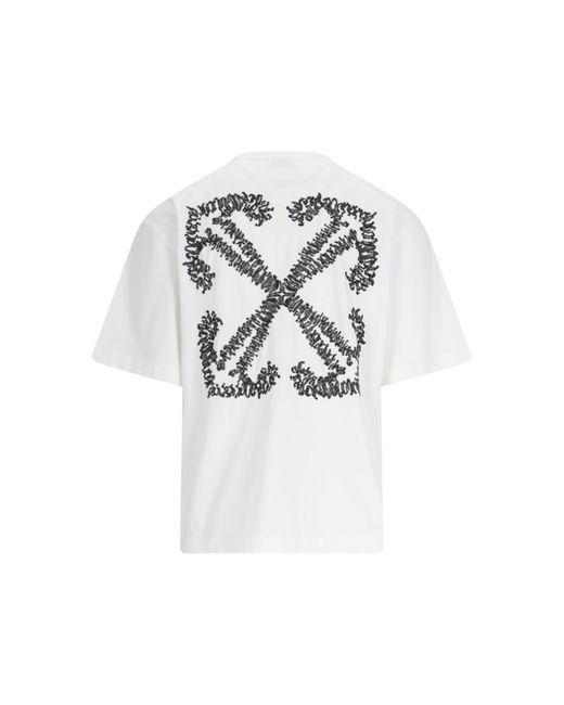 Off-White c/o Virgil Abloh White 'arrow' Print T-shirt for men