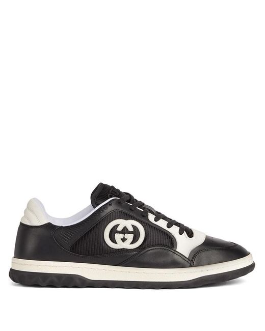 Gucci Black Mac80 Leather Low-top Trainers for men