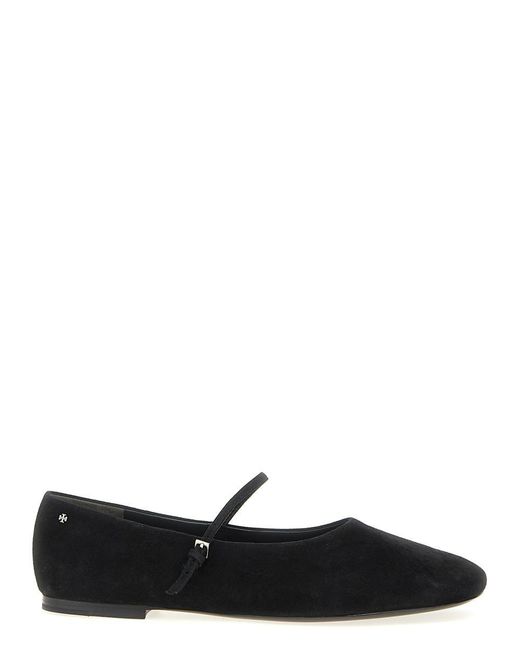 Tory Burch Black 'Mary Jane' Ballet Flats